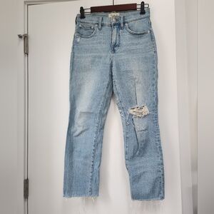 Madewell Distressed Light Wash Perfect Vintage Jean Sz 27P